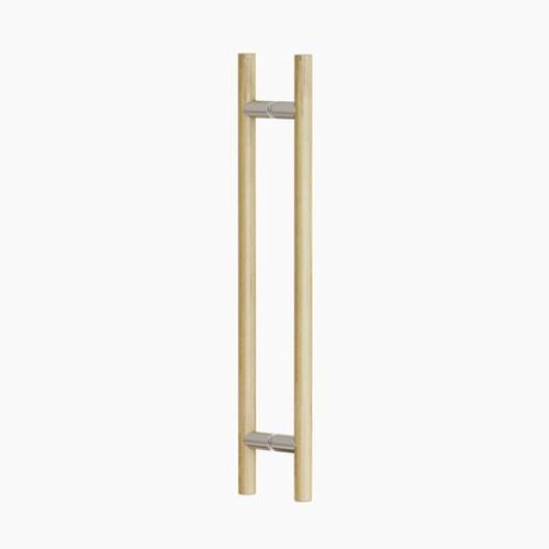 C3406OAK ROUND SECTION H-PULL BTB HANDLE
