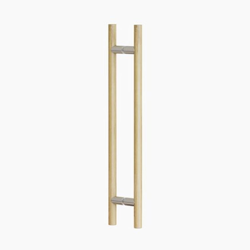 C3406OAK ROUND SECTION H-PULL BTB HANDLE