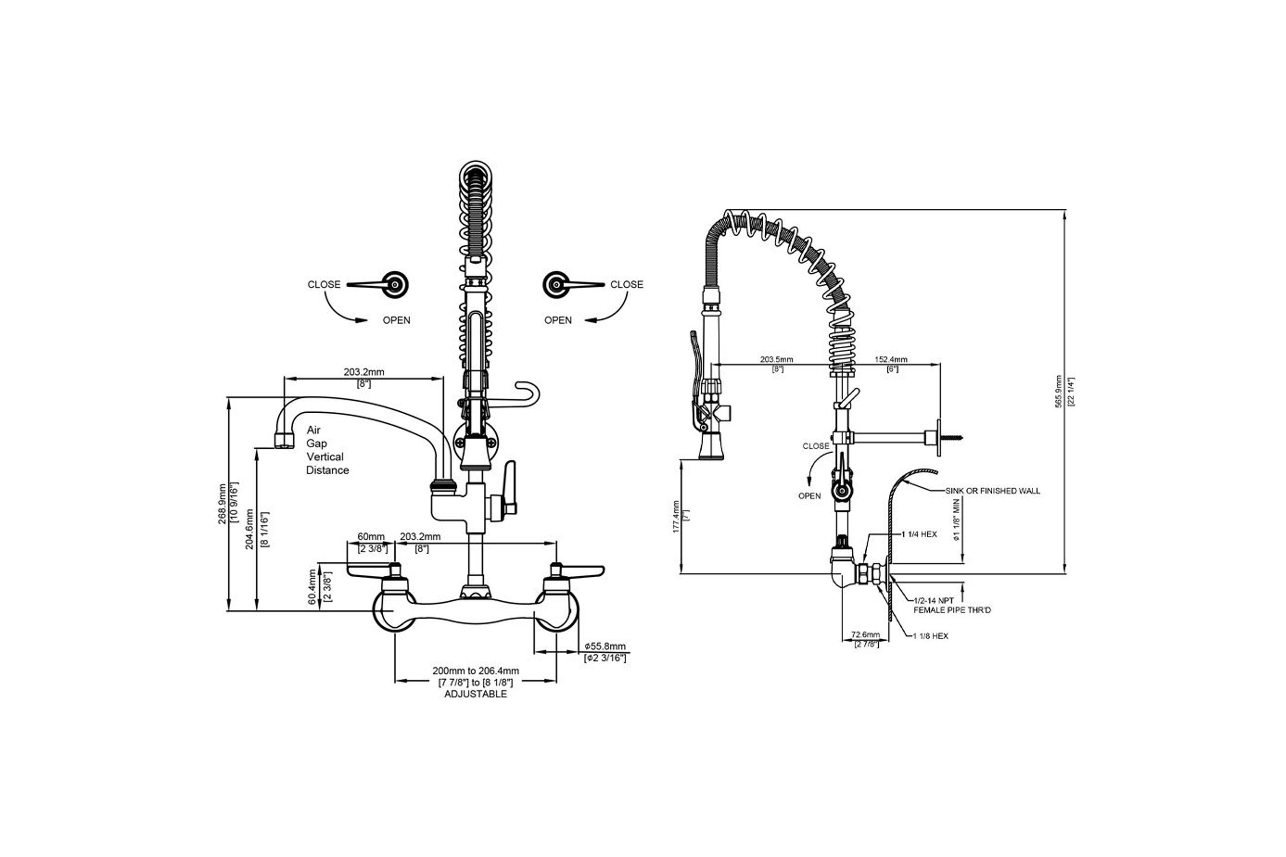 Central Brass Kitchen Mixers