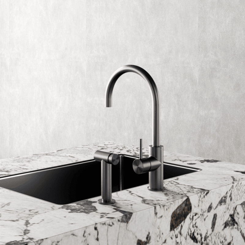 Zen SS316L Kitchen Mixer & Hand Spray | Graphite