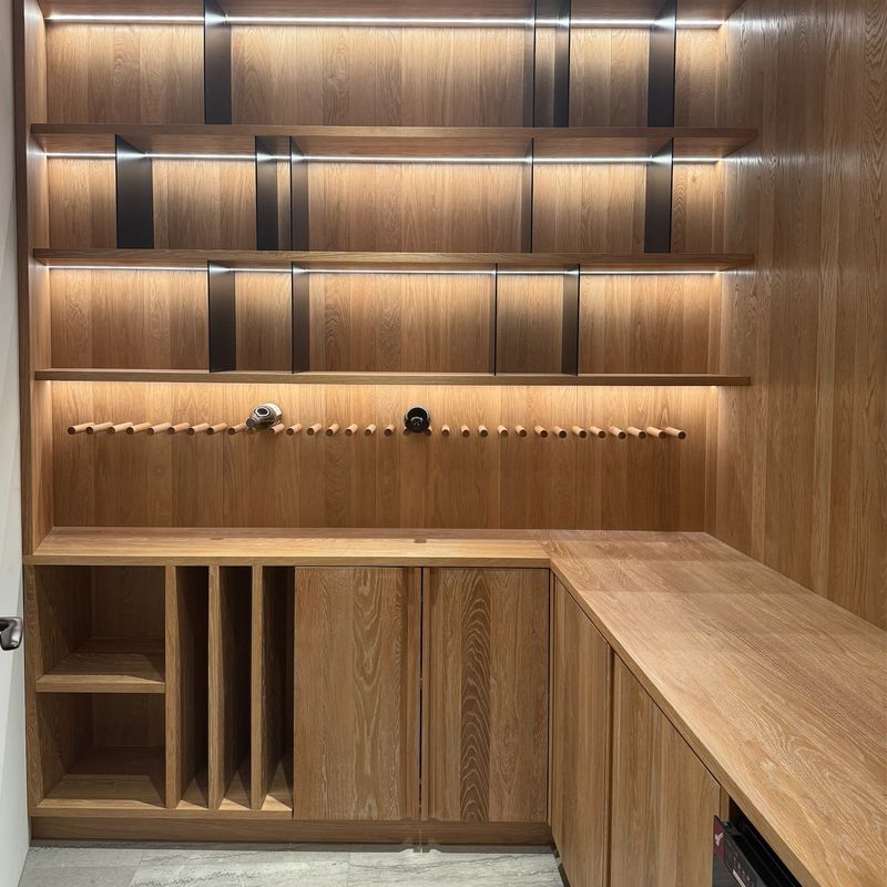 Solid Oak Wine Cellar