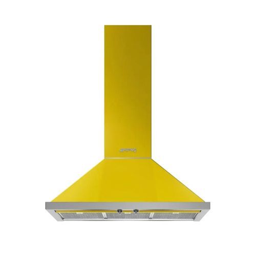 Smeg Portofino 90cm Wallmount Canopy Rangehood - Yellow