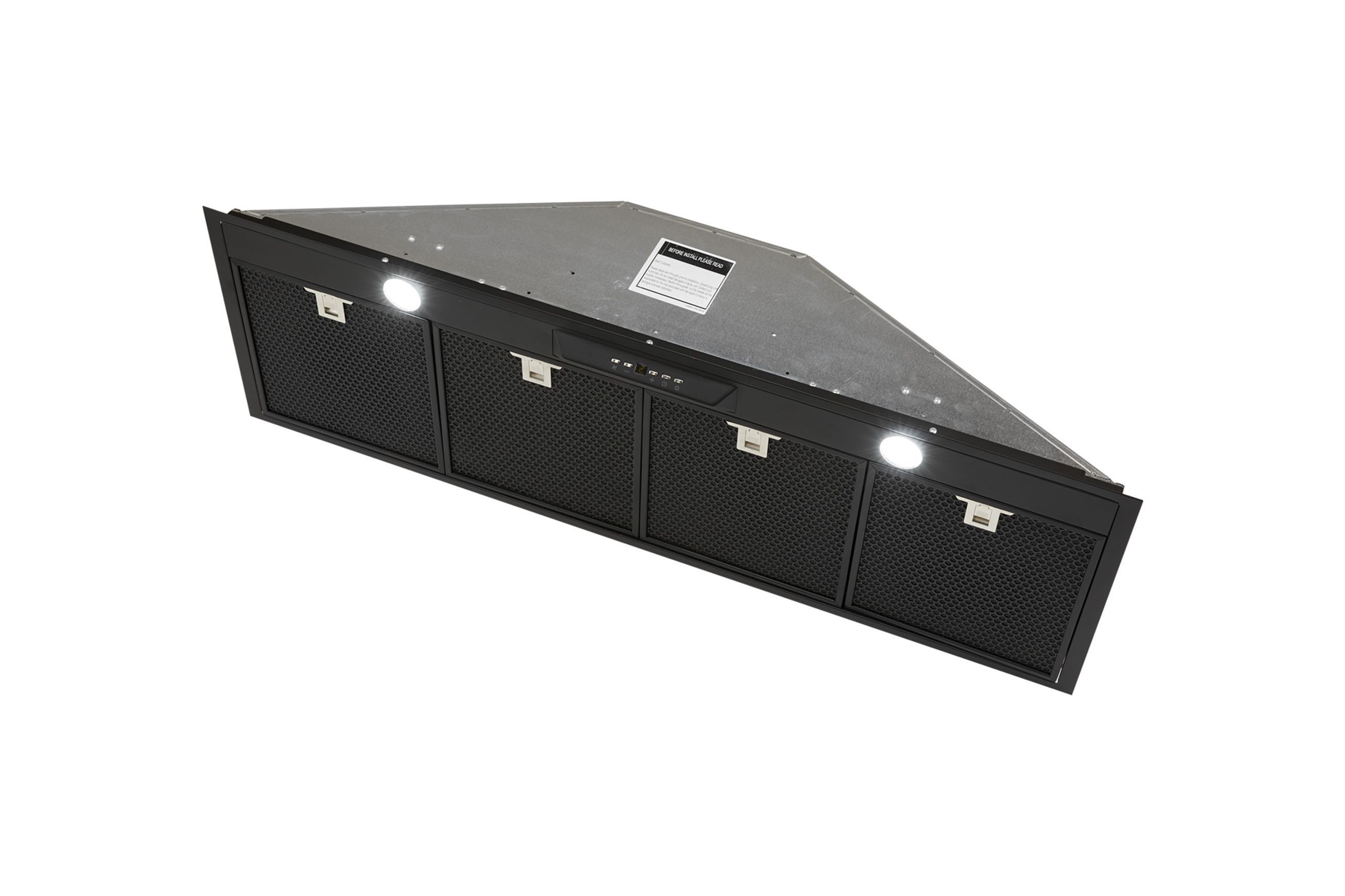 Silent Black Undermount Rangehood 1200mm - UM1390-12BS
