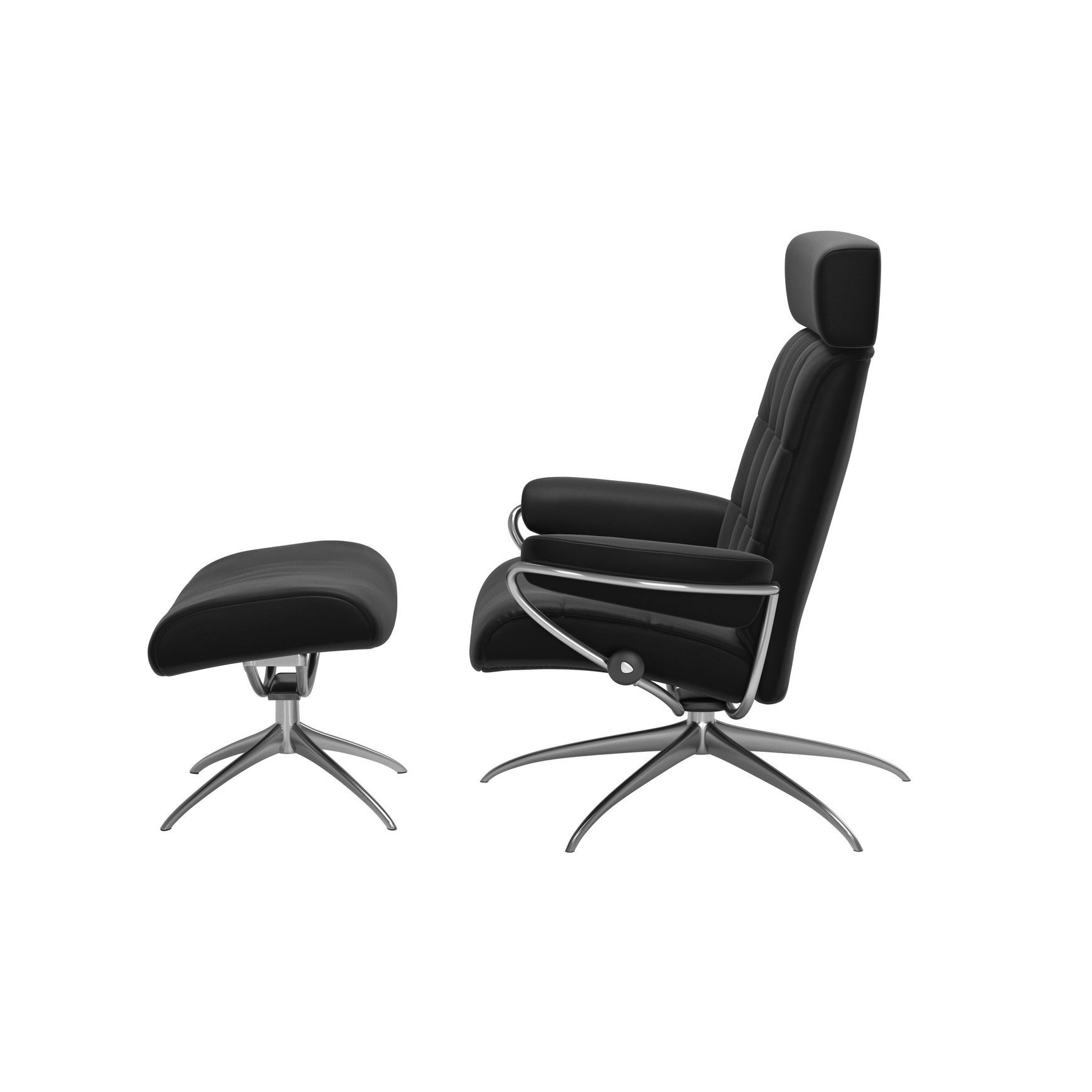 Stressless® London Star Recliner w/ Adjustable Headrest