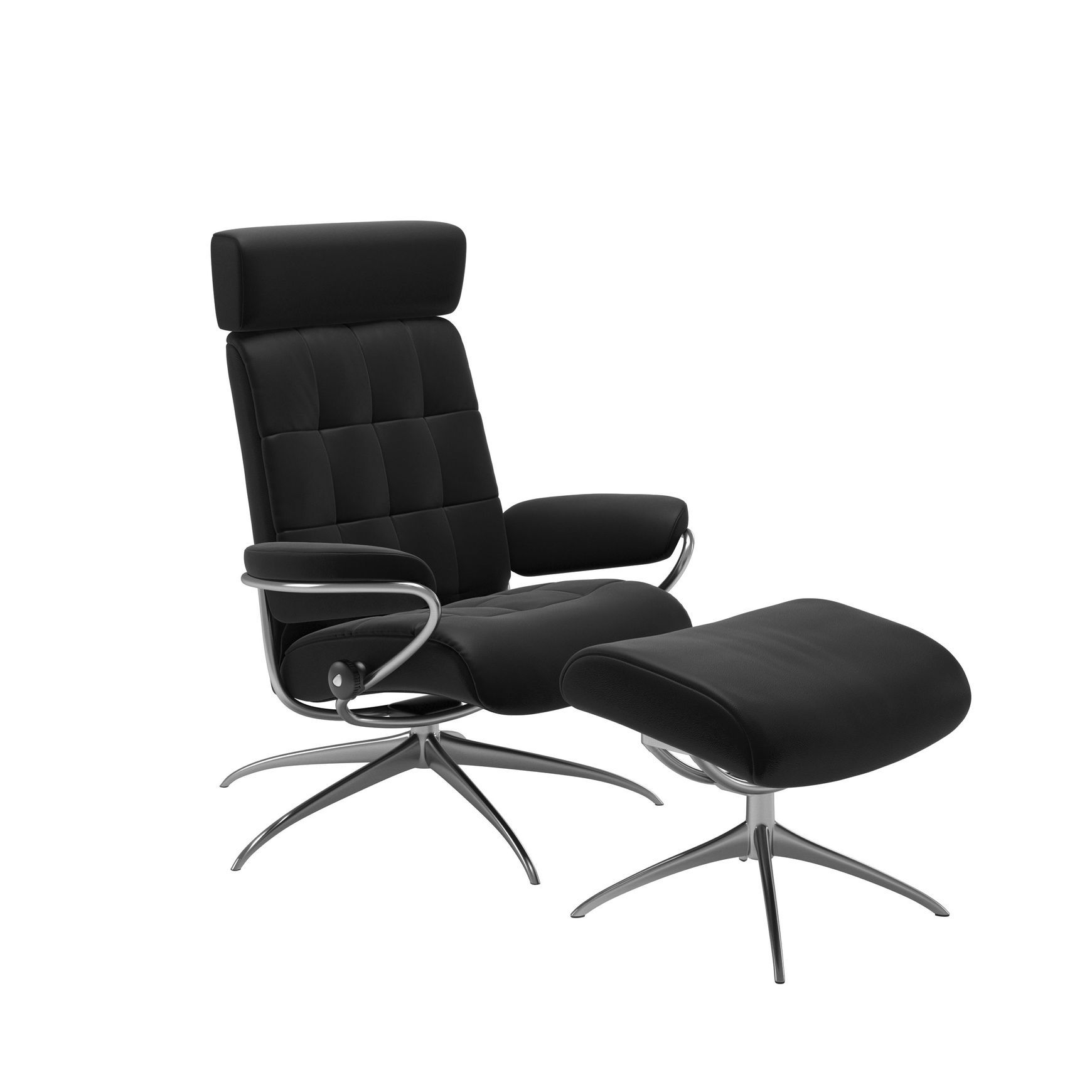 Stressless® London Star Recliner w/ Adjustable Headrest