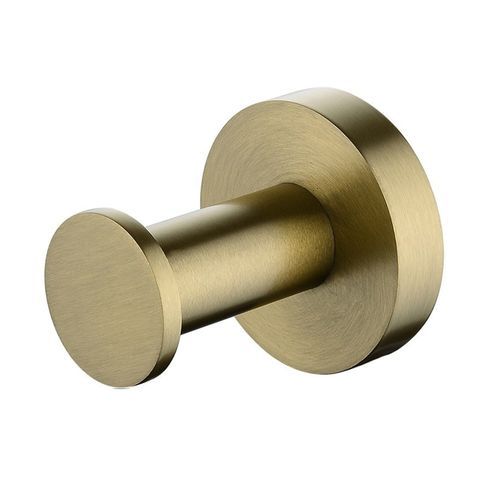 Lucid Pin Robe Hook Brushed Brass