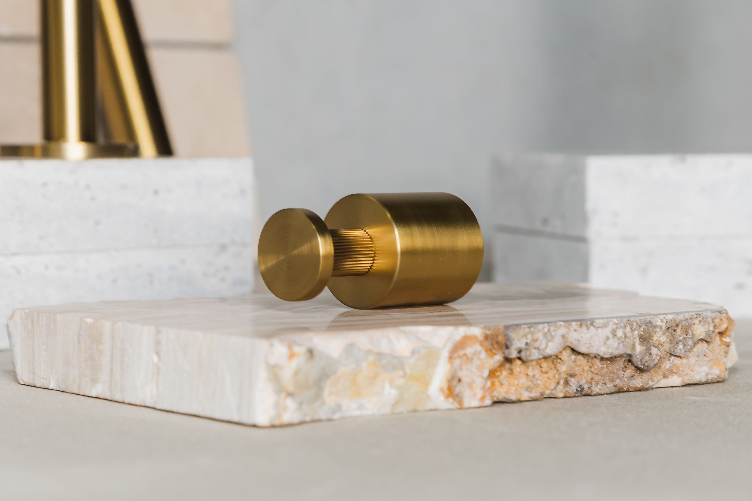 Caddence Robe Hook Brushed Brass