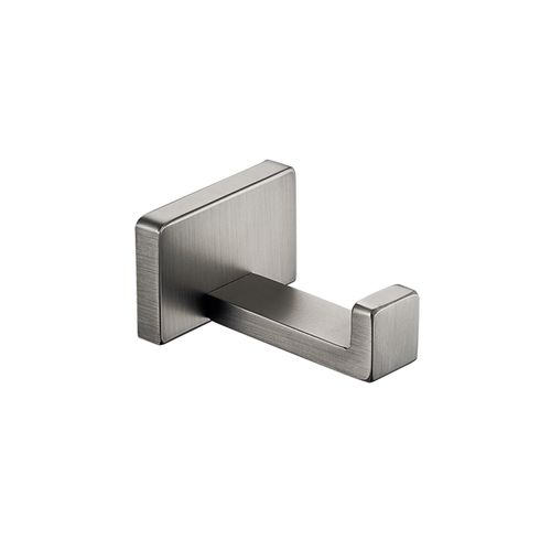 Cubic Robe Hook Brushed Nickel