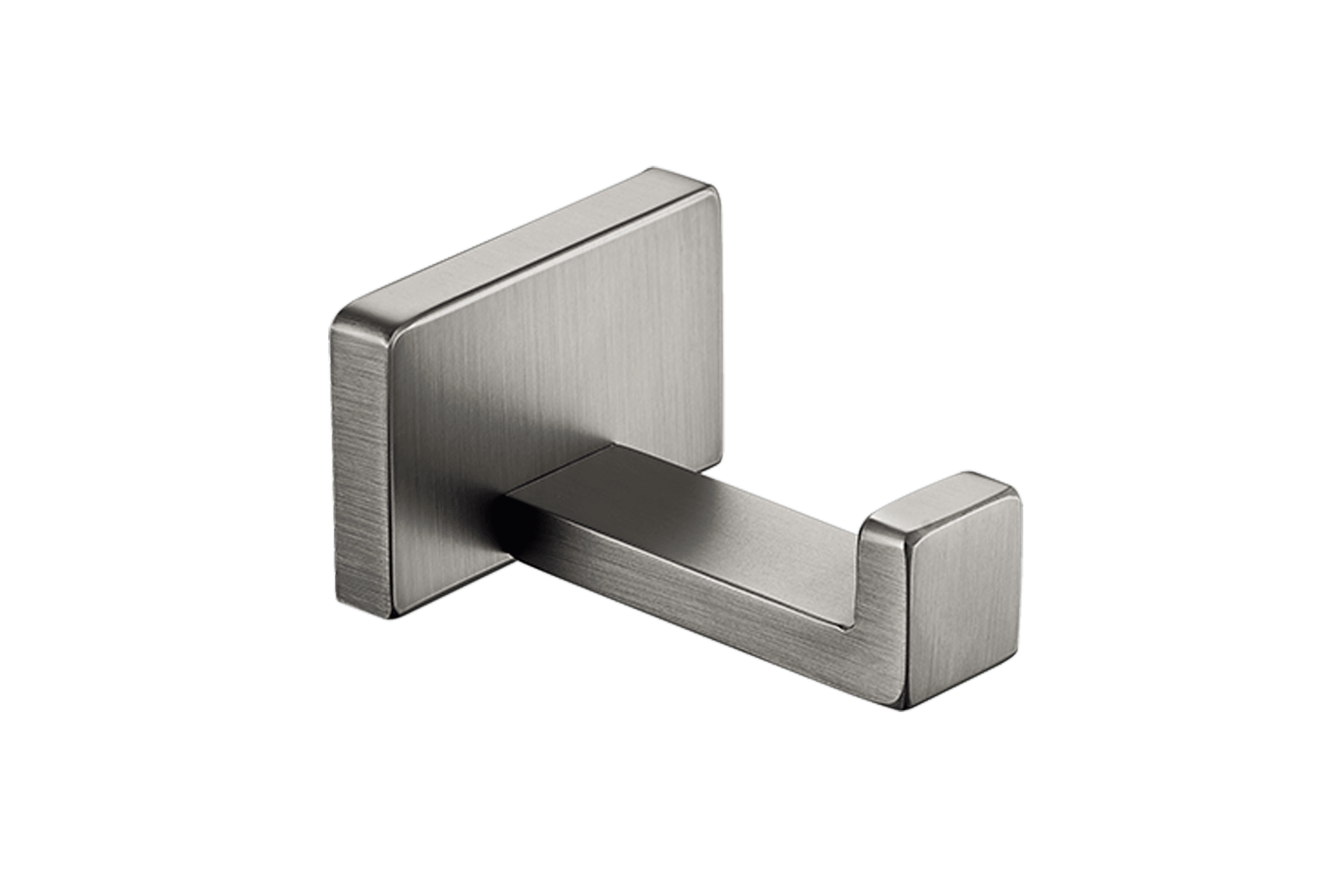 Cubic Robe Hook Brushed Nickel