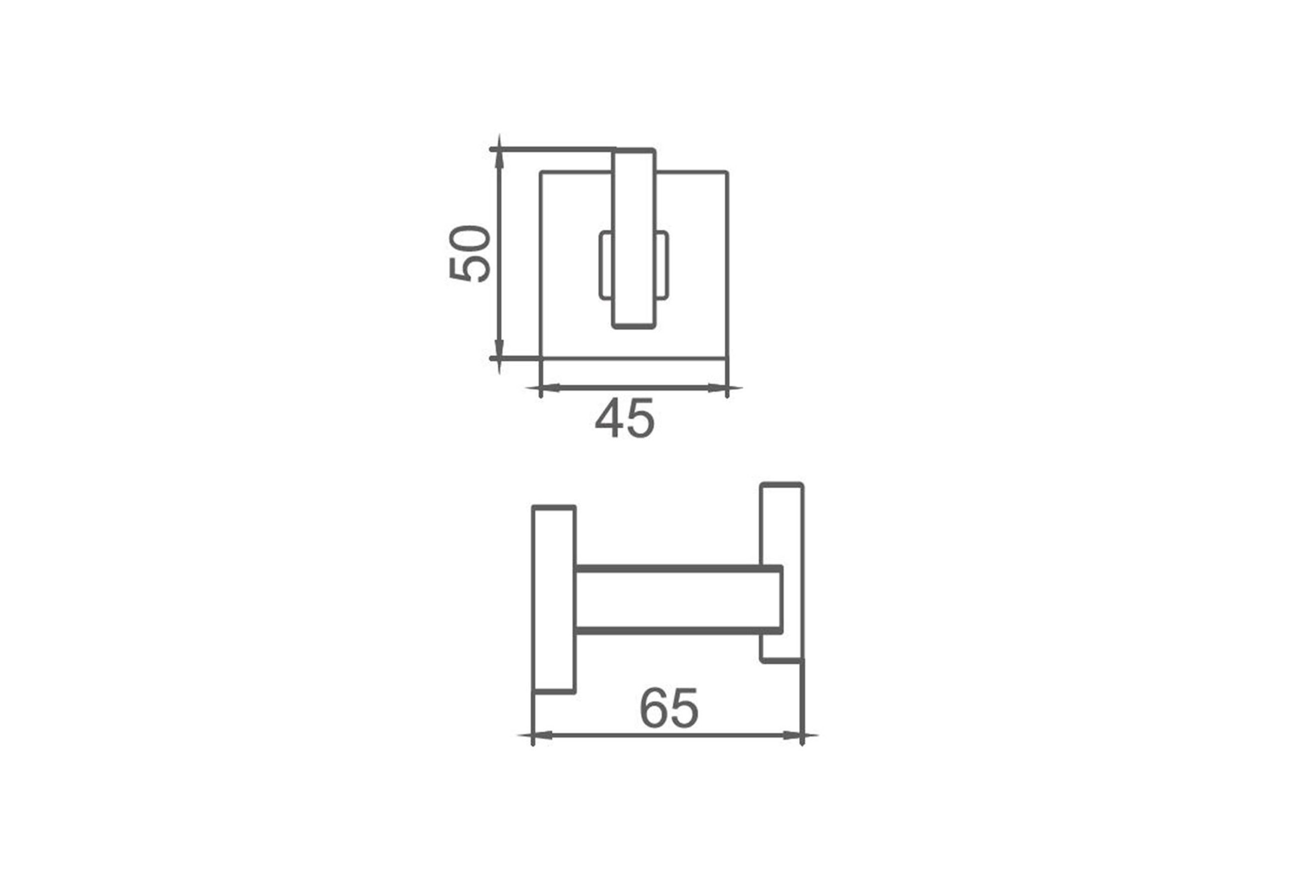 Butler Robe Hook Gun Metal