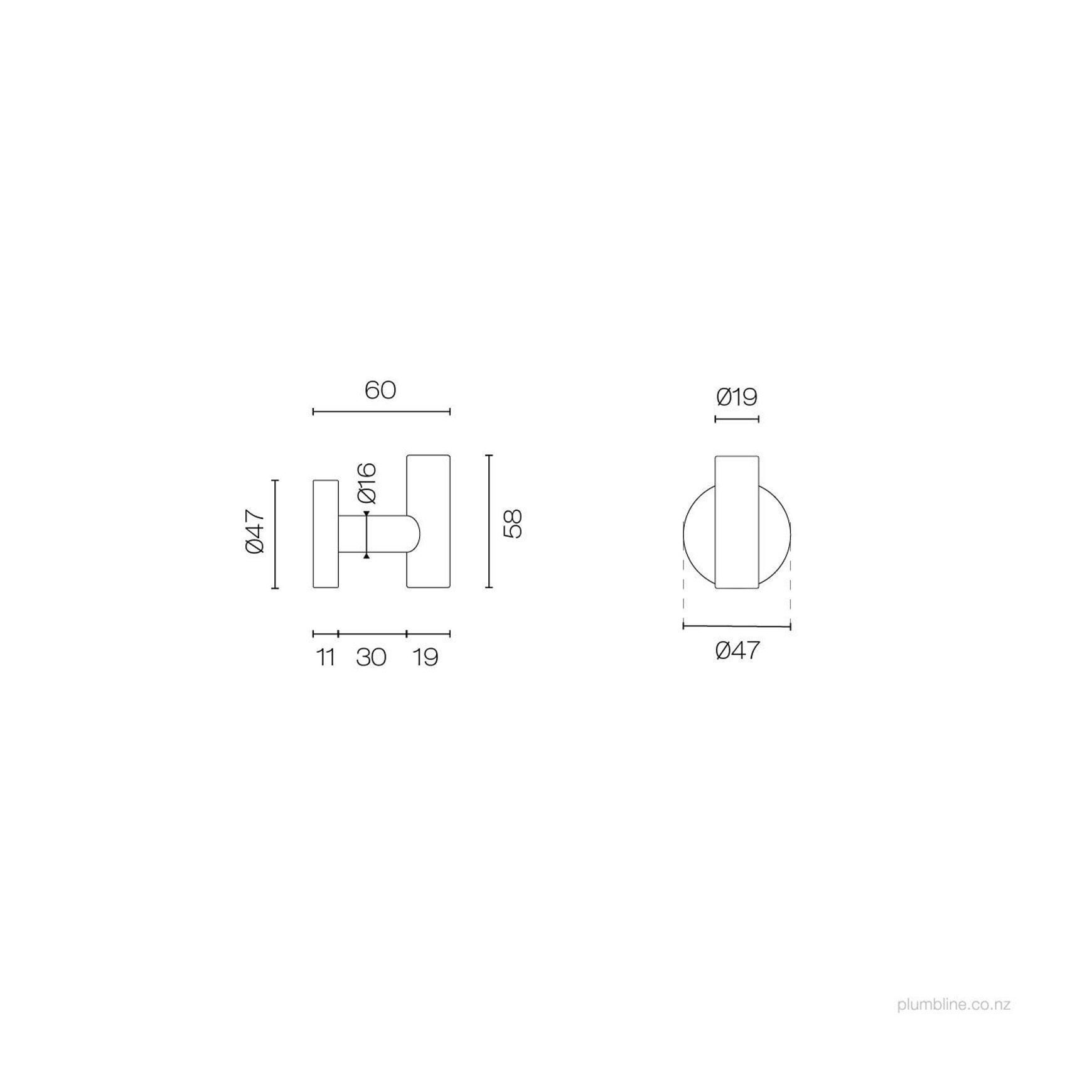 Tube Robe Hook