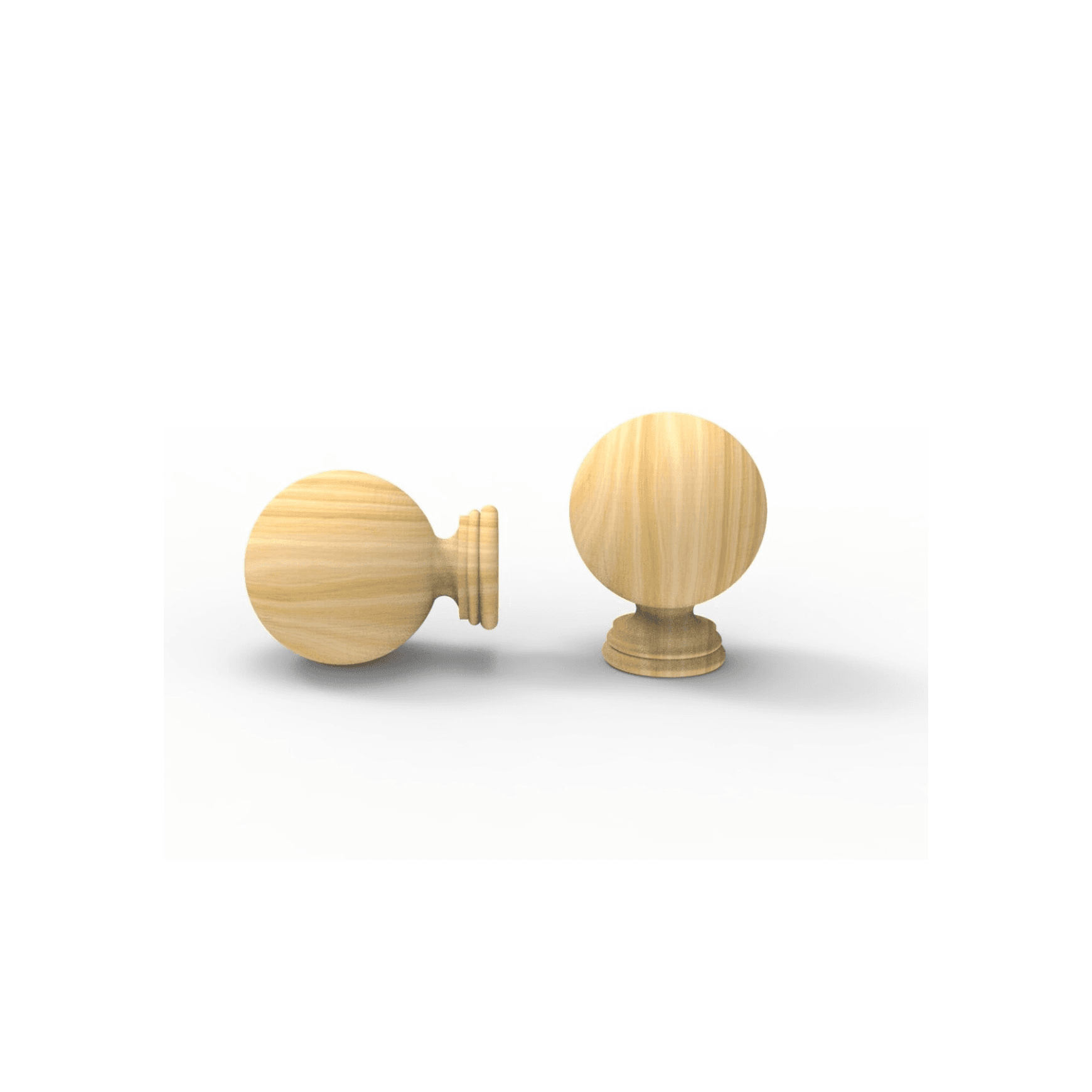 Large Ball - Curtain Rod Finial