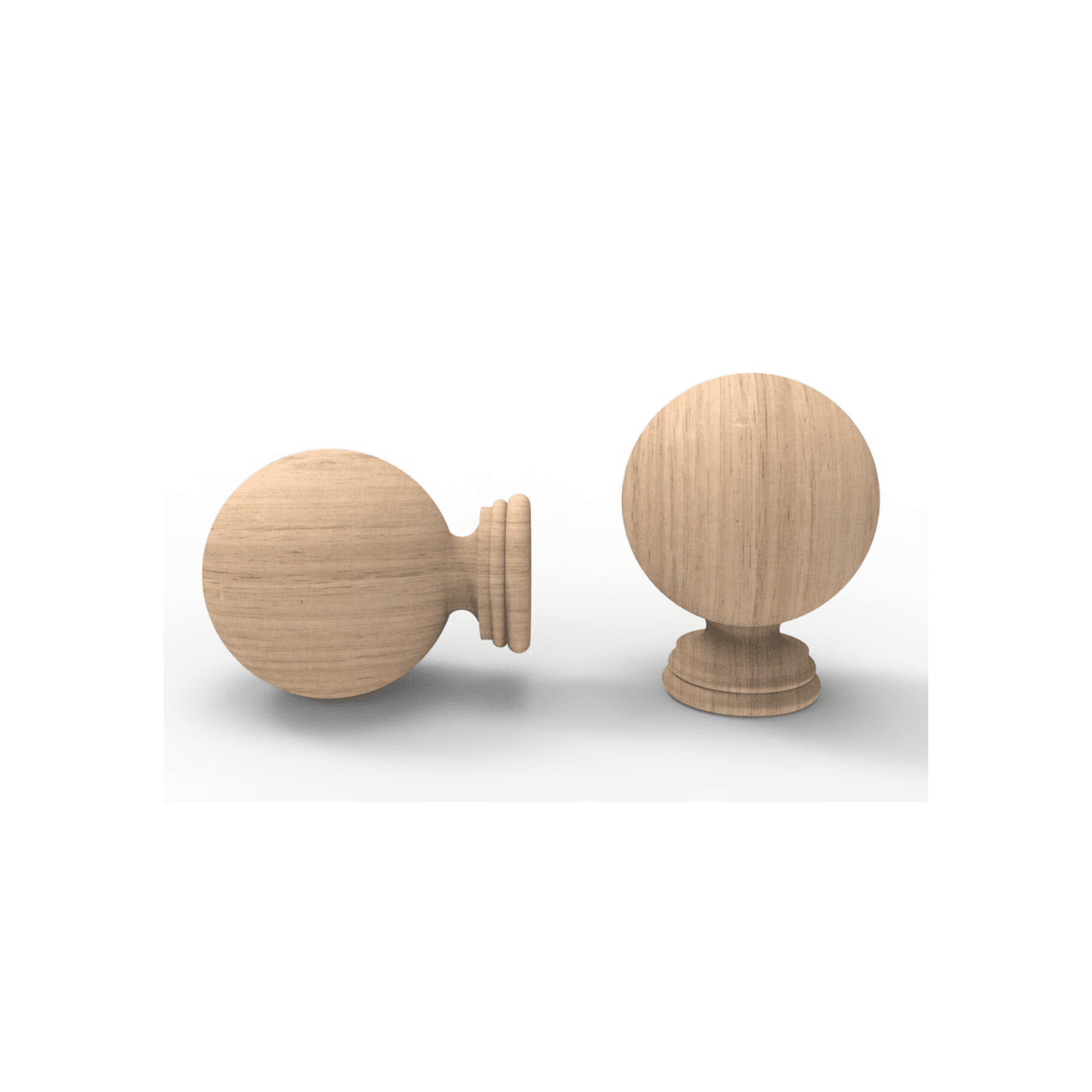 Large Ball - Curtain Rod Finial