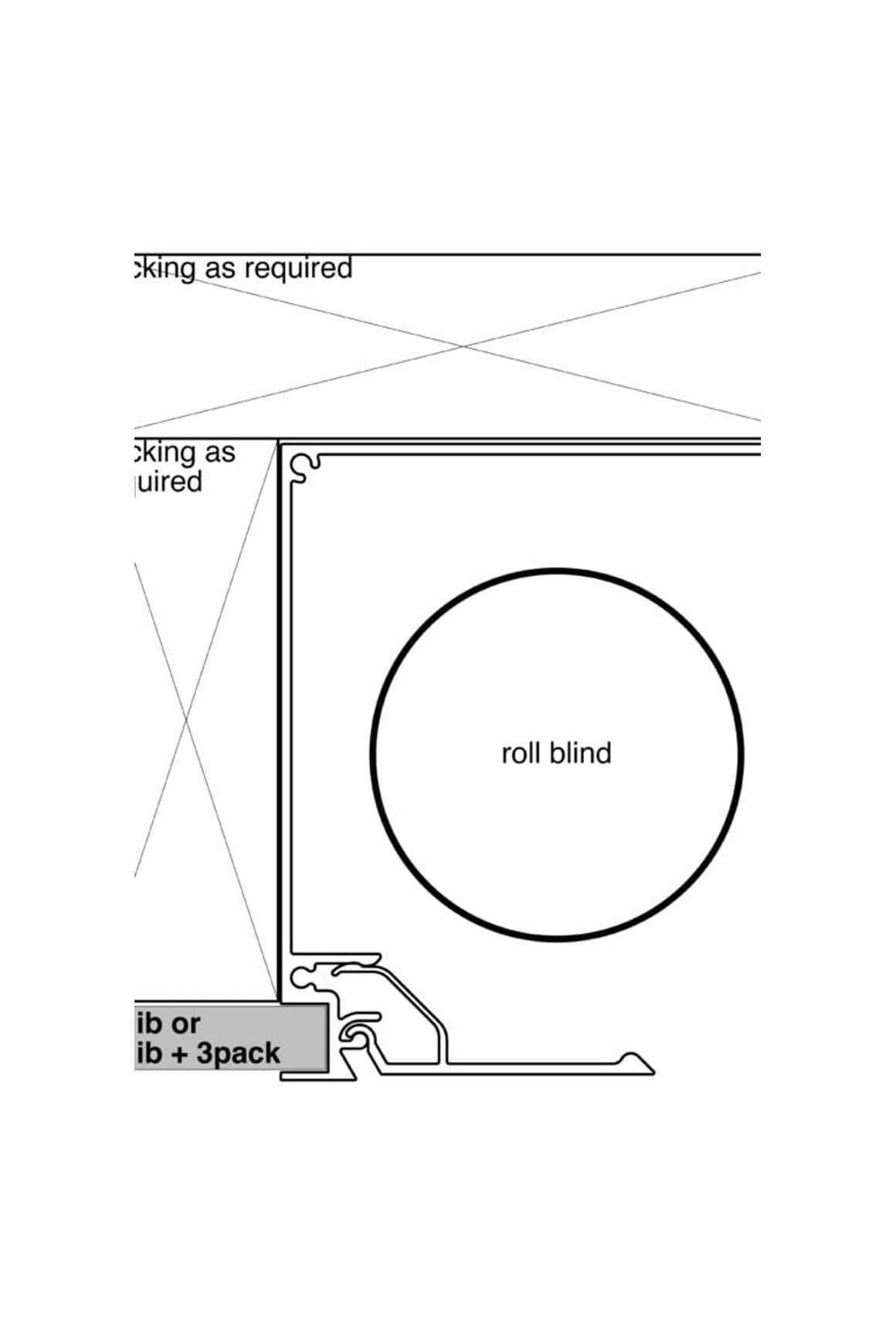 HB1220 Recessed Blind Box for Motorised Roller Blinds