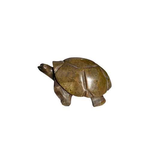 Kamba 3 Tortoise Brown Medium Sculpture