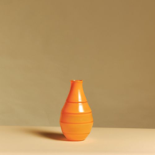 Seamed Pot | Tangerine
