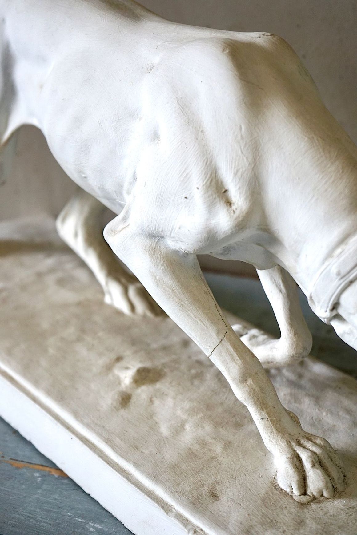 Antique French Dog Statue