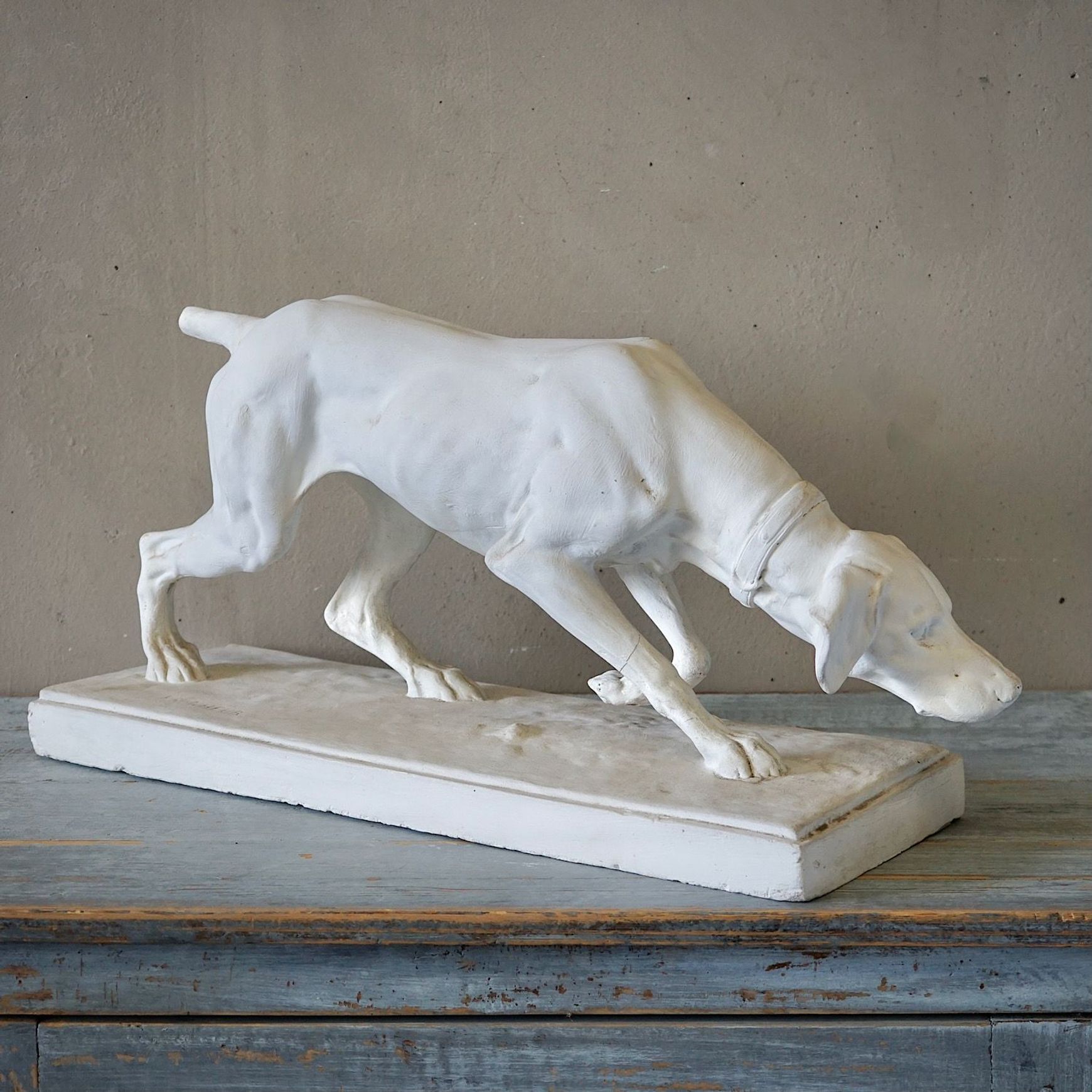 Antique French Dog Statue