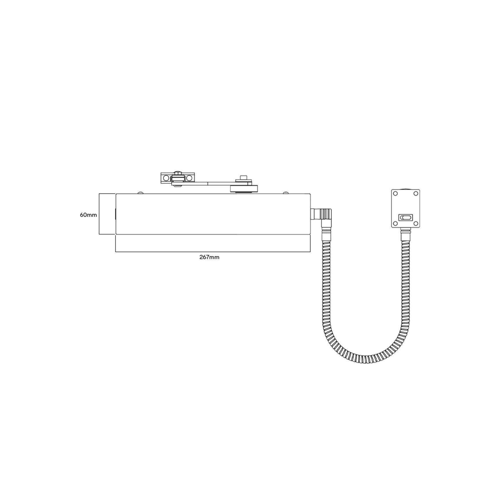 Lockwood Exidor 9880 Guardian E-Mag Free Swing Closer