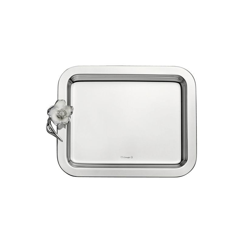 Anémone Silverplated Rect Tray Small