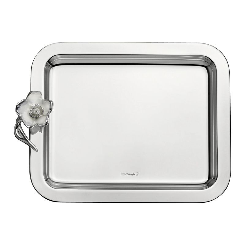 Anémone Silverplated Rect Tray Small