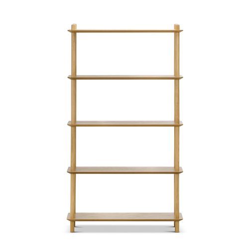 Rakk Tall Bookshelf | Natural Oak