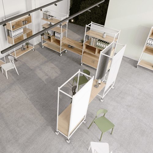 tuboOFFICE - Modular Zoning and Space Dividing System