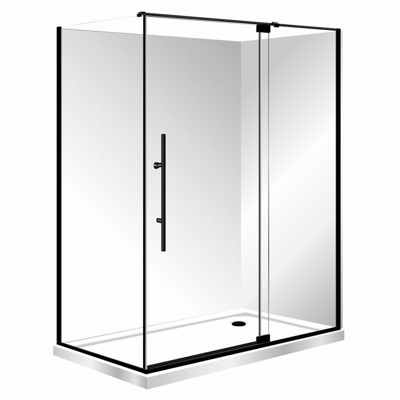 Adjustable Frameless Pivot Showers