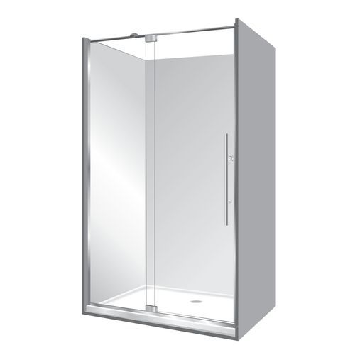 Adjustable Frameless Pivot Alcove 1000x1200x1000