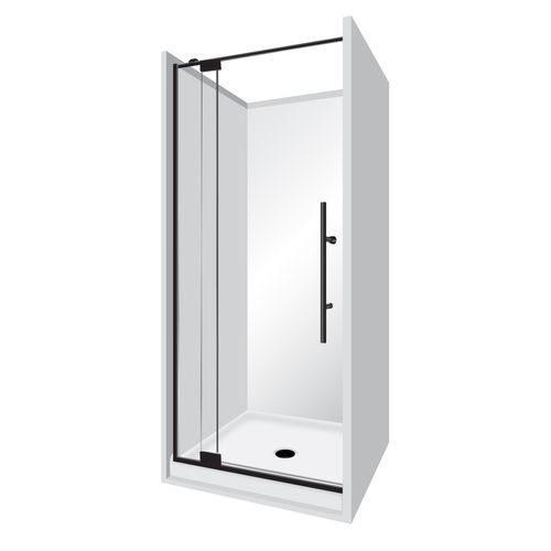 Adjustable Frameless Pivot Alcove 900