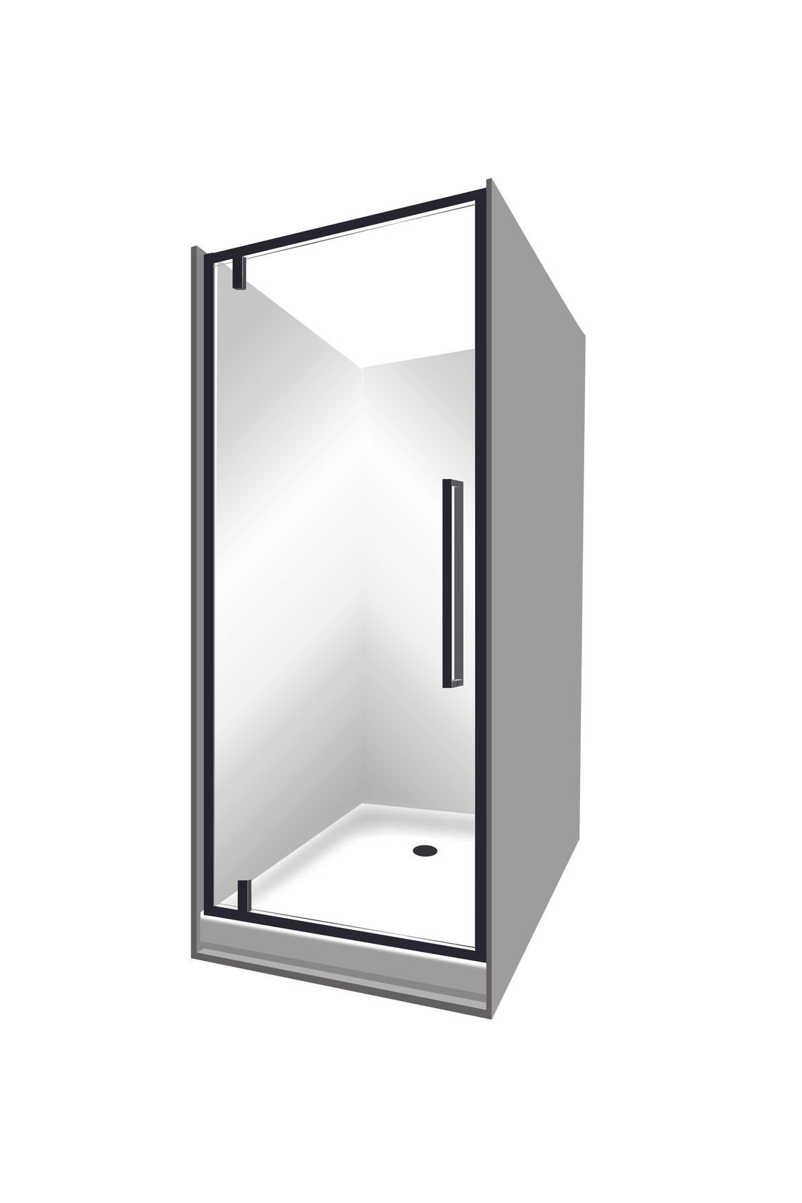 Horizon Alcove (3 Sided) Pivot Door Shower