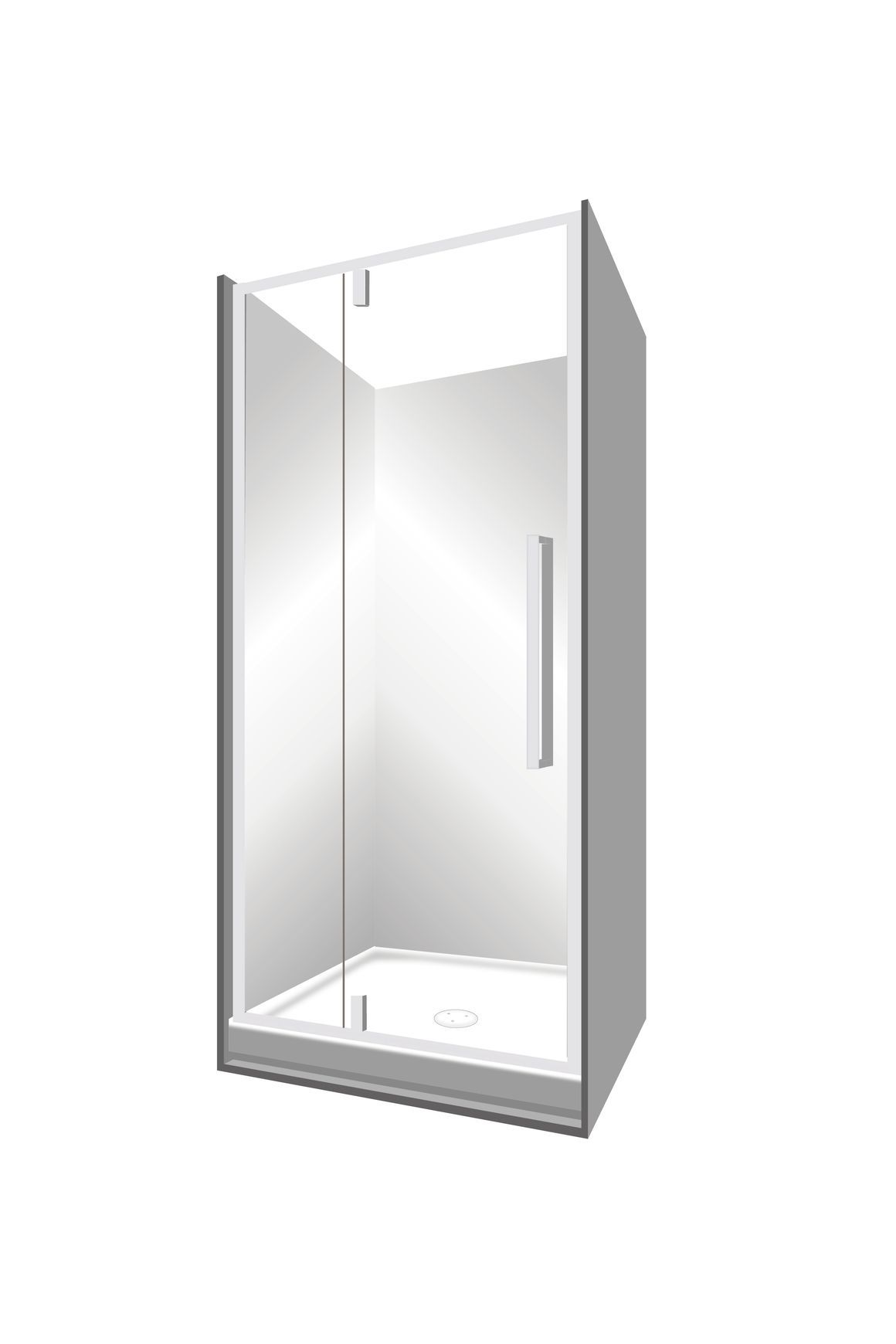 Horizon Alcove (3 Sided) Pivot Door Shower