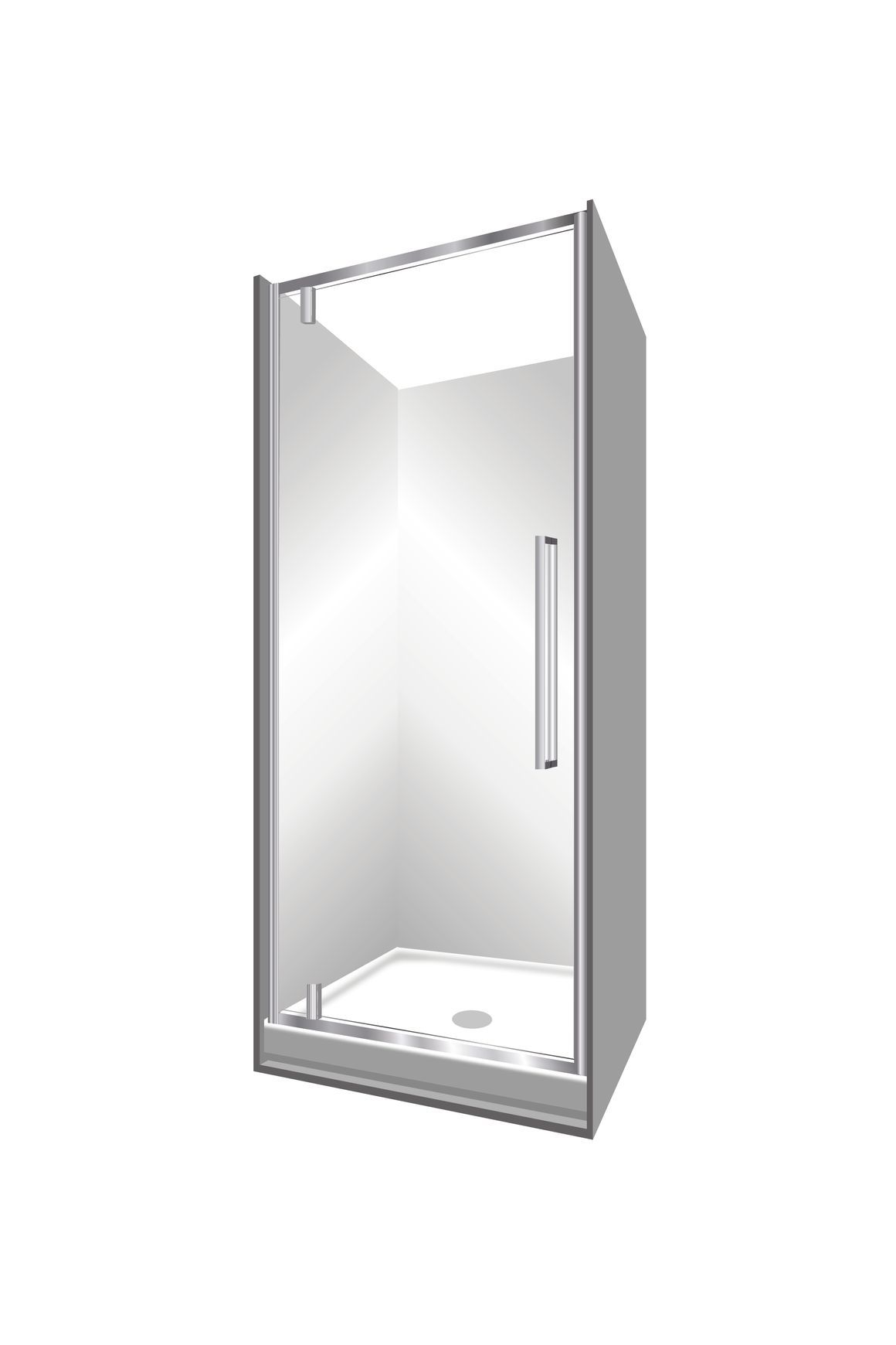 Horizon Alcove (3 Sided) Pivot Door Shower
