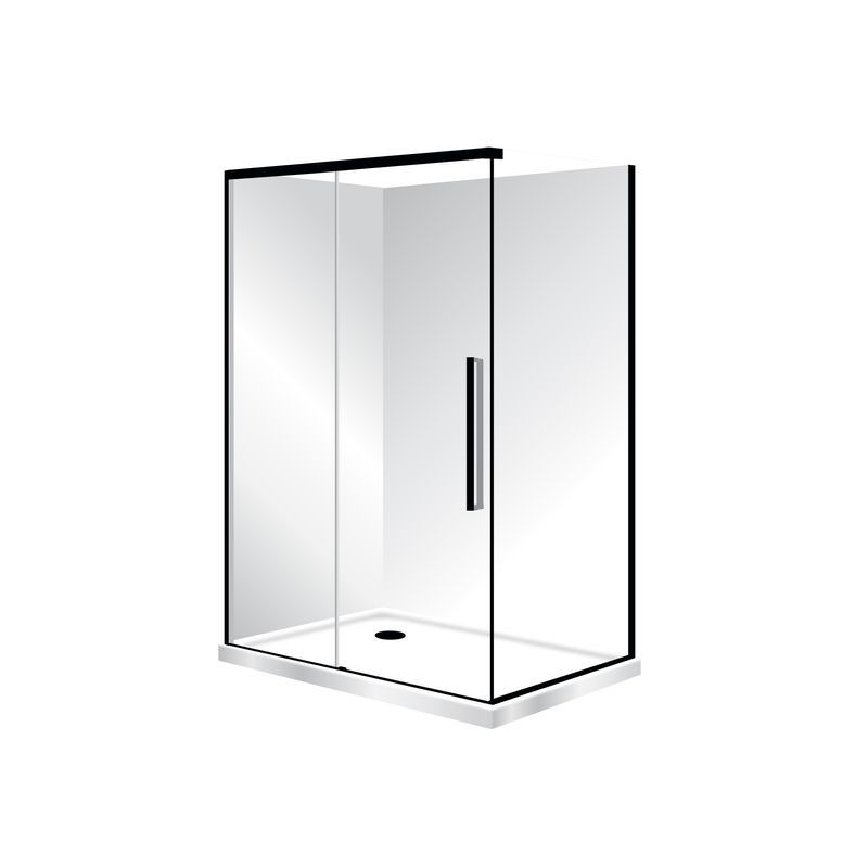 Horizon 2 Sided Sliding Door Shower with Clear Glass