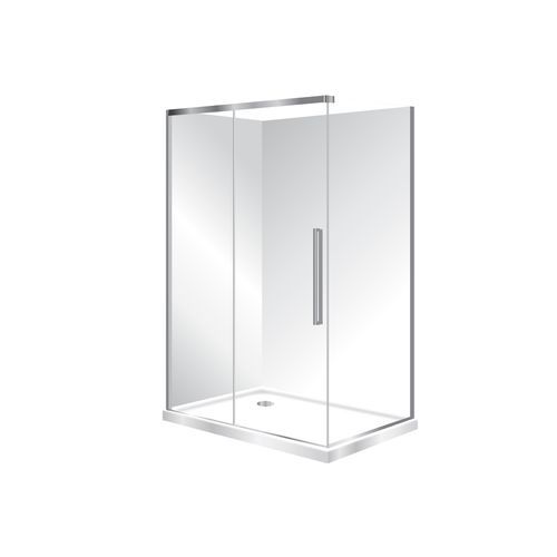 Horizon 2 Sided Sliding Door Shower with Clear Glass