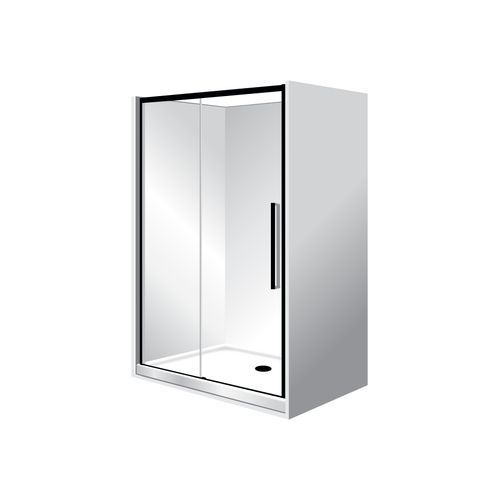 Horizon Alcove Sliding Door Shower with Clear Glass