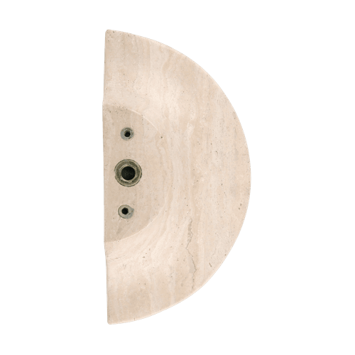Travertine Half Moon Entry Door Pull (Single)