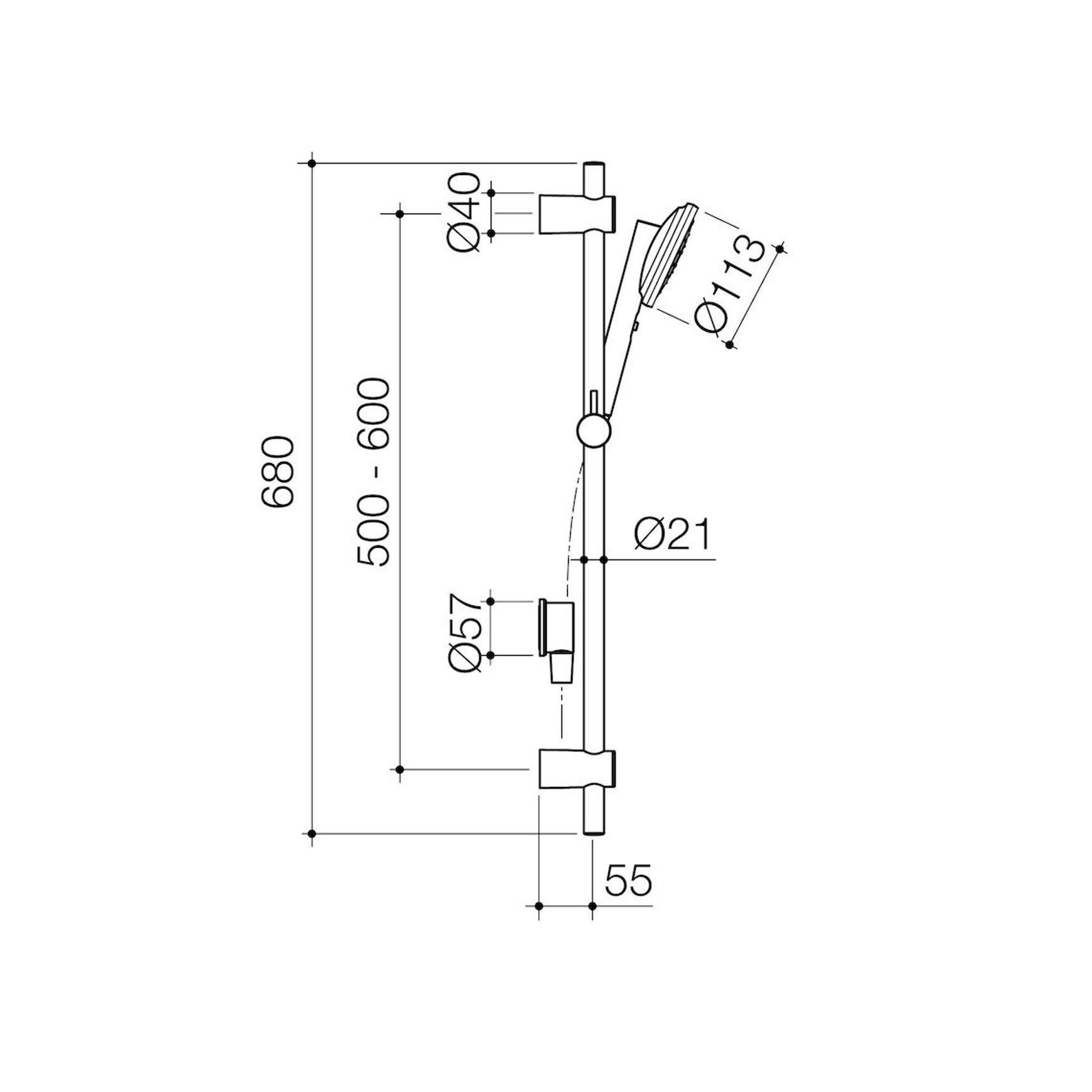 Urbane II Rail Shower