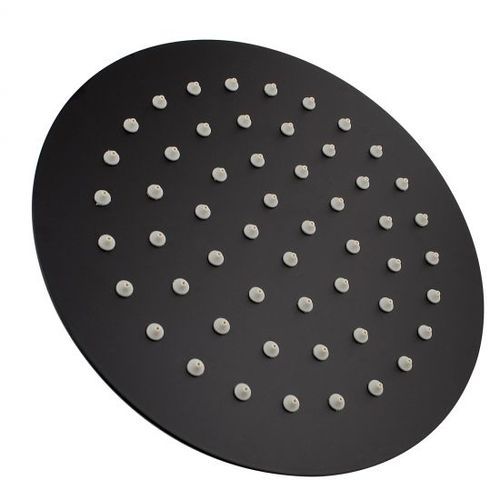 Round Shower Head 200mm Matte Black