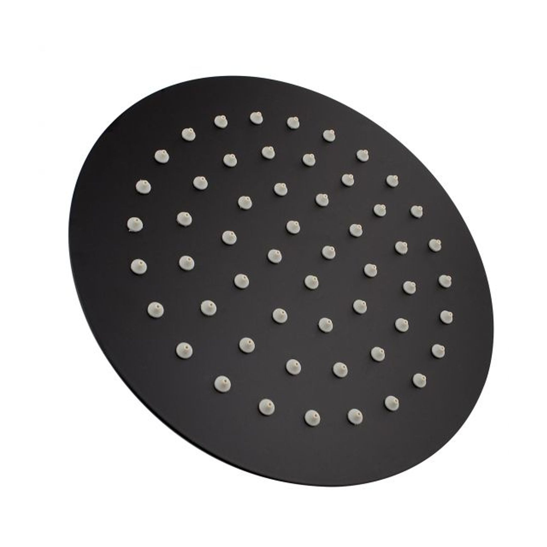 Round Shower Head 200mm Matte Black
