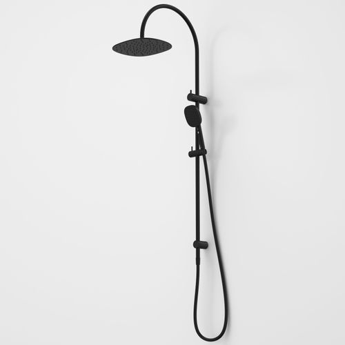 Contura II Rail Shower with Overhead  | Matte Black