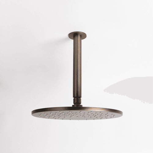 Mira Brushed Vintage Antique Brass Ceiling Shower Arm