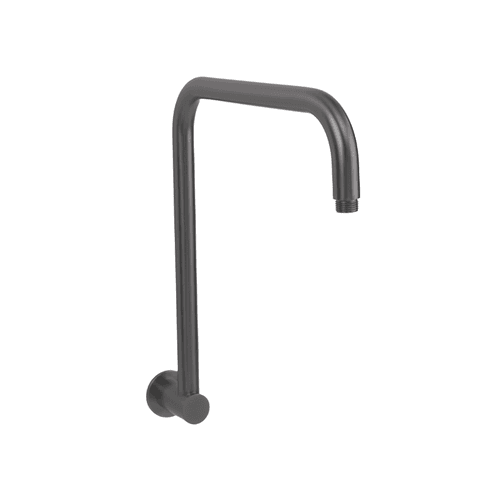 Mira Brushed Gunmetal High Rise Upswept Shower Arm