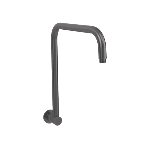 Mira Brushed Gunmetal High Rise Upswept Shower Arm