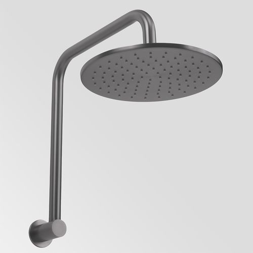 Mira Brushed Gunmetal High Rise Upswept Shower Arm