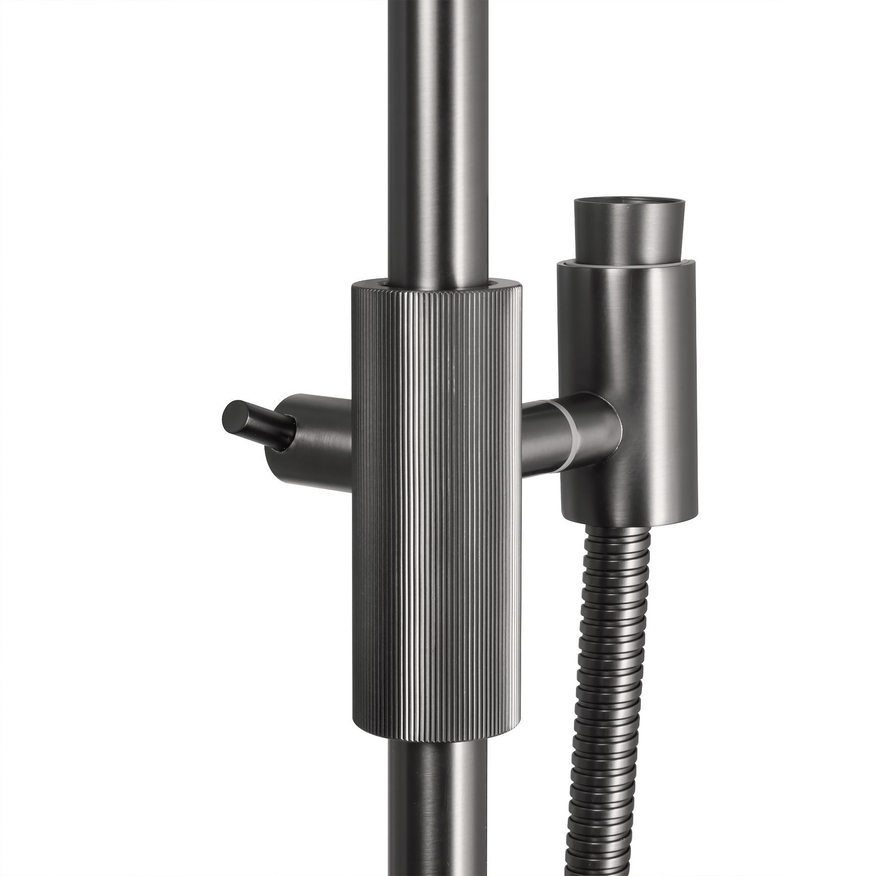 Caddence Shower Rail Gun Metal Grey