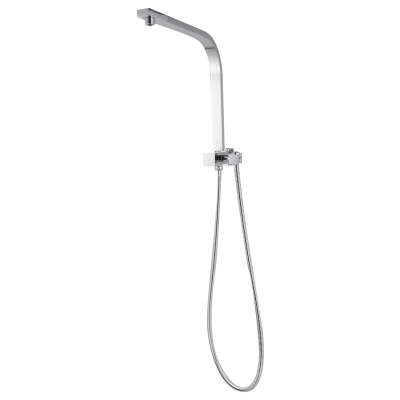 Square Shower Rail Chrome