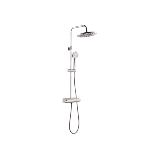 Classic Round Shower Set with Shelf