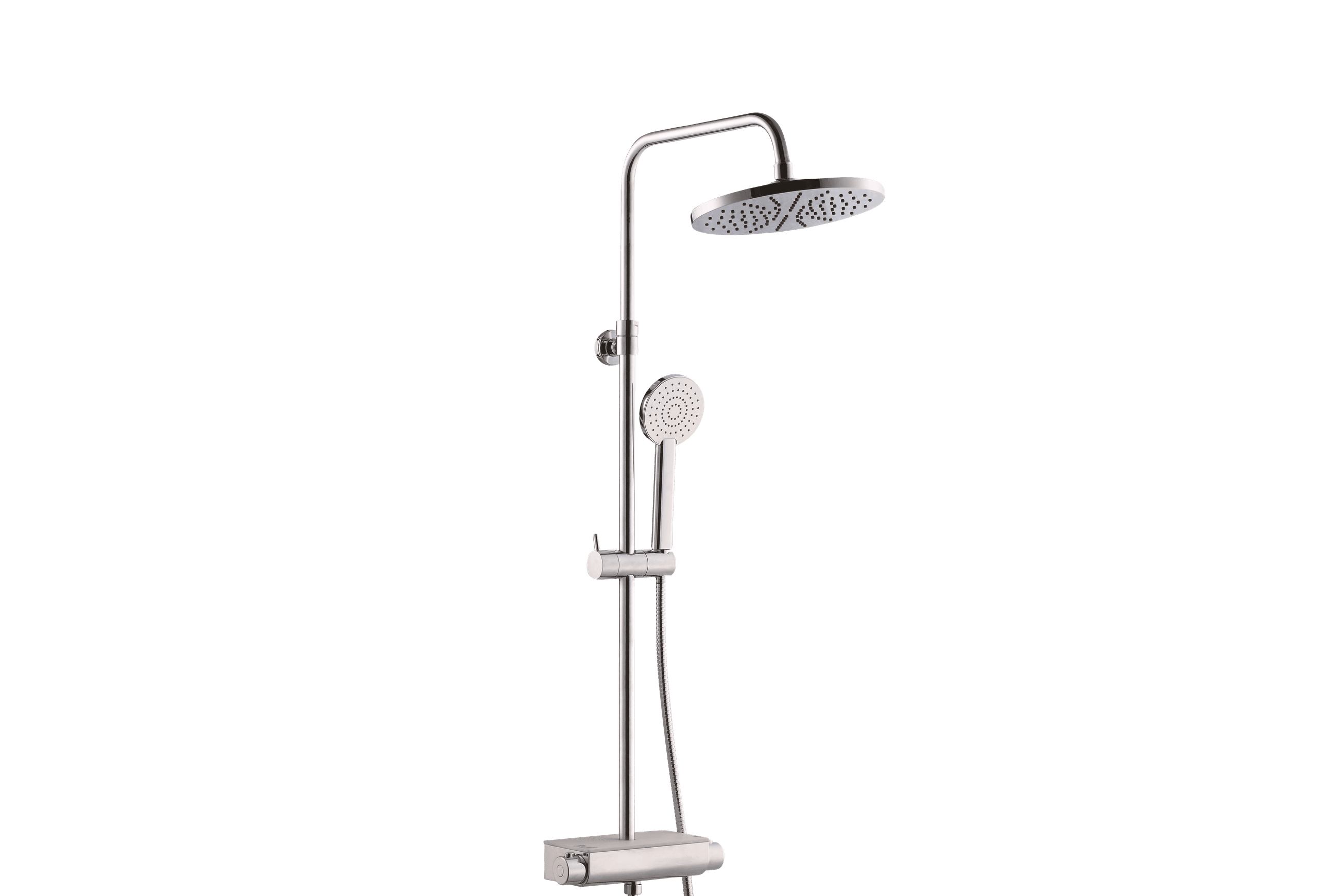 Classic Round Shower Set with Shelf