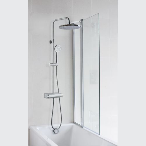 Classic Round Shower Set with Shelf